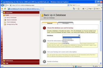 myLittleBackup for MS SQL Server screenshot