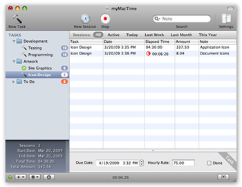 myMacTime screenshot 2