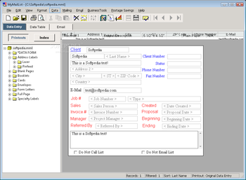 MyMaillist Deluxe screenshot