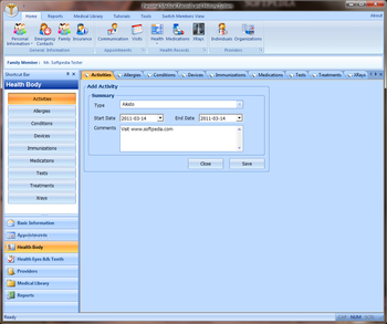 myMedirecs Personal Medical Records and History System screenshot 4