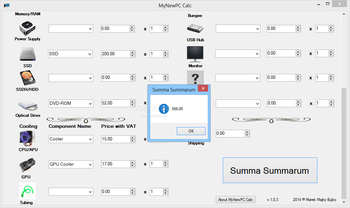 MyNewPC Calc screenshot 2