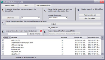 MyNTFSDataRecover screenshot