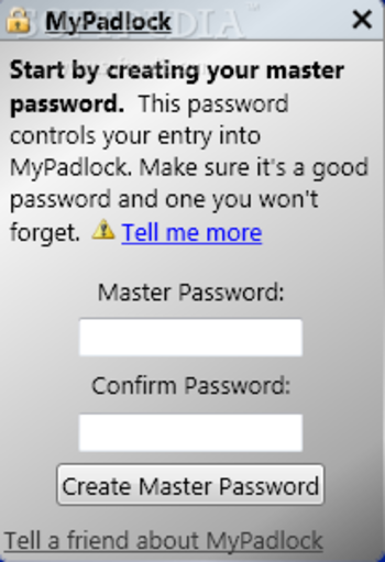 MyPadlock Password Manager screenshot