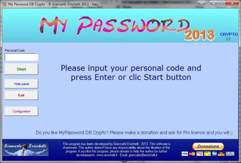 MyPassword DB Crypto screenshot