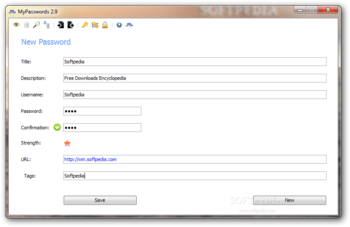MyPasswords screenshot