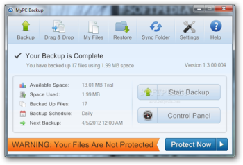 MyPC Backup screenshot 4