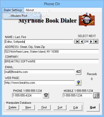 MyPhone Book Dialer screenshot 2