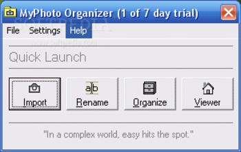 MyPhoto Organizer screenshot