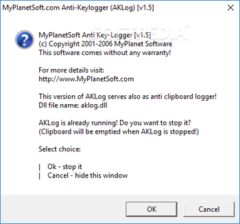 MyPlanetSoft Anti-Keylogger screenshot 3