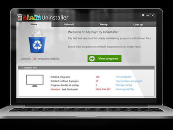 MyPlayCity Uninstaller screenshot