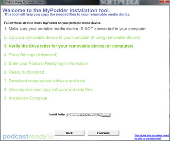 myPodder screenshot 2
