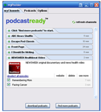 myPodder screenshot 5