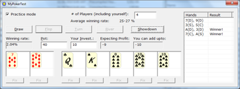 MyPokerTest screenshot