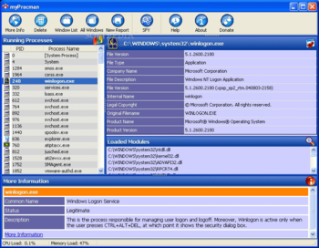 myProcMan screenshot