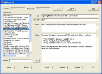 MySharpSQL screenshot 2