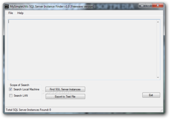 MySimpleUtils SQL Server Instance Finder screenshot