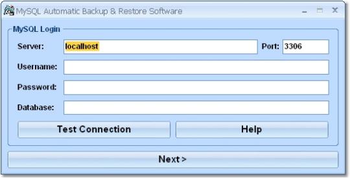 MySQL Automatic Backup & Restore Software screenshot