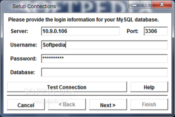 MySQL Export Table To Text File Software screenshot