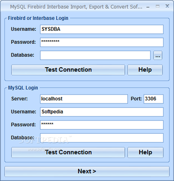 MySQL Firebird Interbase Import, Export & Convert Software screenshot