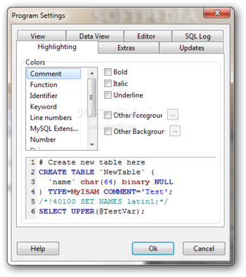 MySQL-Front screenshot 8