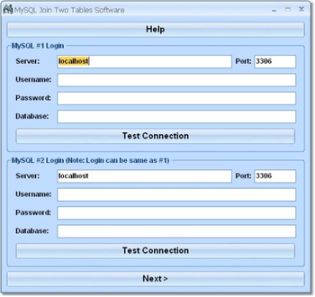 MySQL Join Two Tables Software screenshot