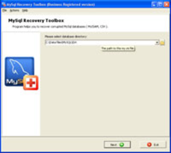 MySql Recovery Toolbox screenshot