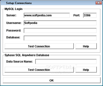 MySQL Sybase SQL Anywhere Import, Export & Convert Software screenshot