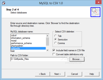 MySQL-to-CSV screenshot 2