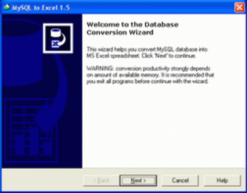 MySQL-to-Excel screenshot 2