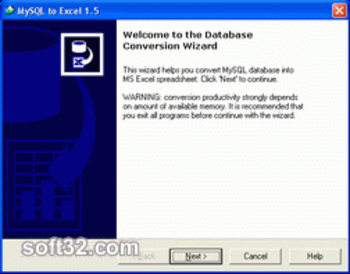 MySQL-to-Excel screenshot 3