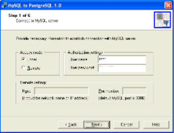MySQL-to-PostgreSQL screenshot