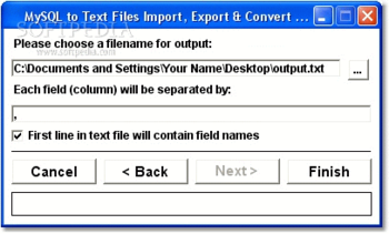 MySQL to Text Files Import, Export & Convert Software screenshot 2