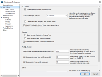 MySQL Workbench screenshot 13