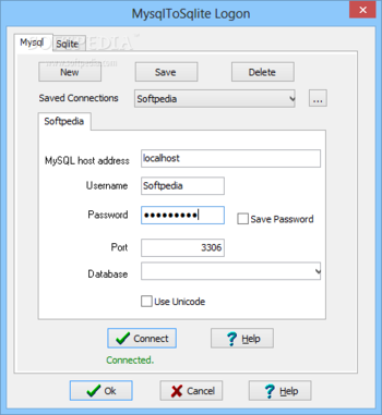 MysqlToSqlite screenshot 2