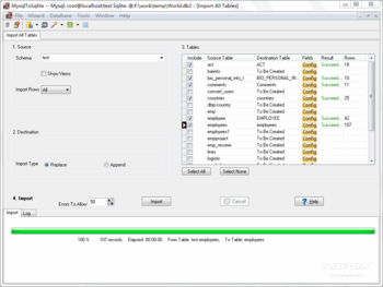 MysqlToSqlite screenshot 6