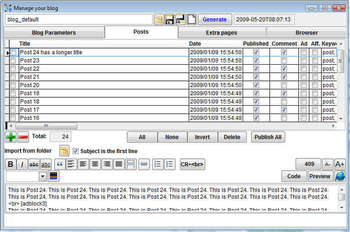 MyStarterBlog screenshot