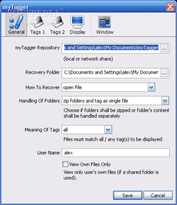 myTagger screenshot 2