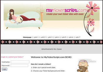 MyTickerScript Guide screenshot