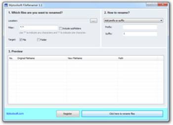 Mytoolsoft File Renamer screenshot