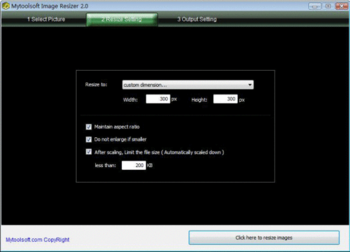 Mytoolsoft Image Resizer screenshot