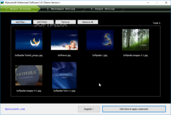 Mytoolsoft Watermark Software screenshot