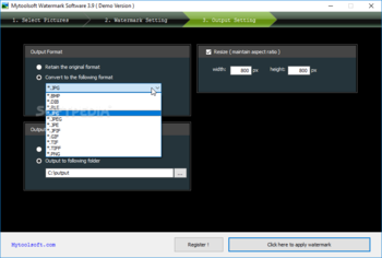 Mytoolsoft Watermark Software screenshot 3
