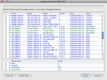 myTuneSync screenshot