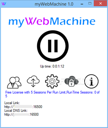 myWebMachine LAN screenshot 3