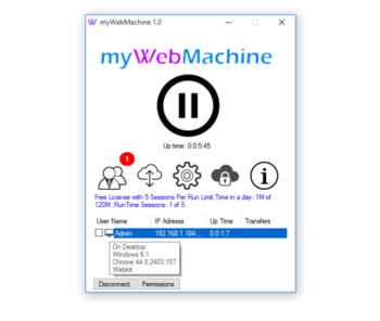 myWebMachine screenshot