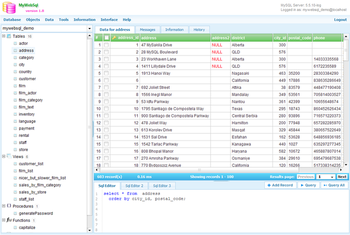 MyWebSQL screenshot 2