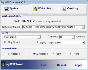 myWIFIzone screenshot