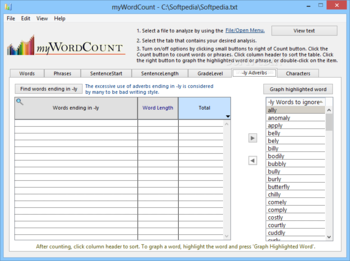 myWordCount screenshot 7