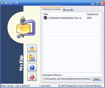 MyZip screenshot