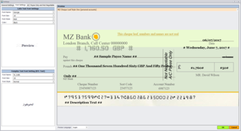 MZ Cheque Print screenshot 13